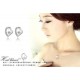 Heart Shape Rhinestone Crystal Earrings (3 Colours)