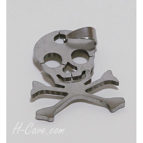 Stainless Steel Skull Pendant (TN0012 