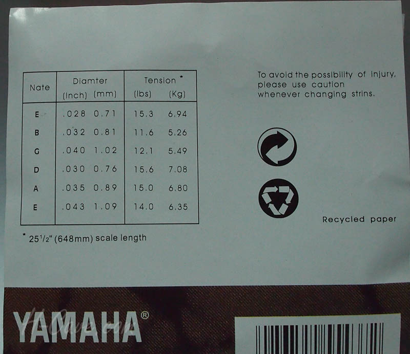 Normal Tension Classical Guitar Strings