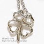 Clover, four leaves, lucky pendant, silver necklaces, singapore