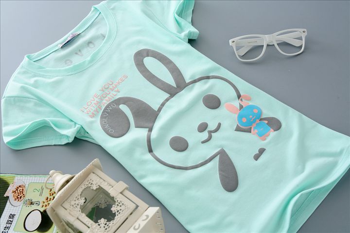 blue, Slim, short sleeve, T-Shirt, Girl, lady t-shirt, women top, cute tshirt