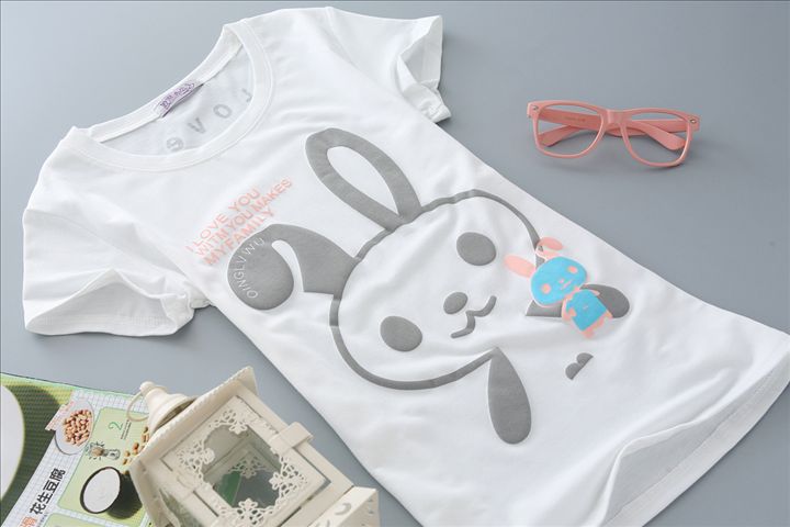 White, Slim, short sleeve, T-Shirt, Girl, lady t-shirt, women top, cute tshirt